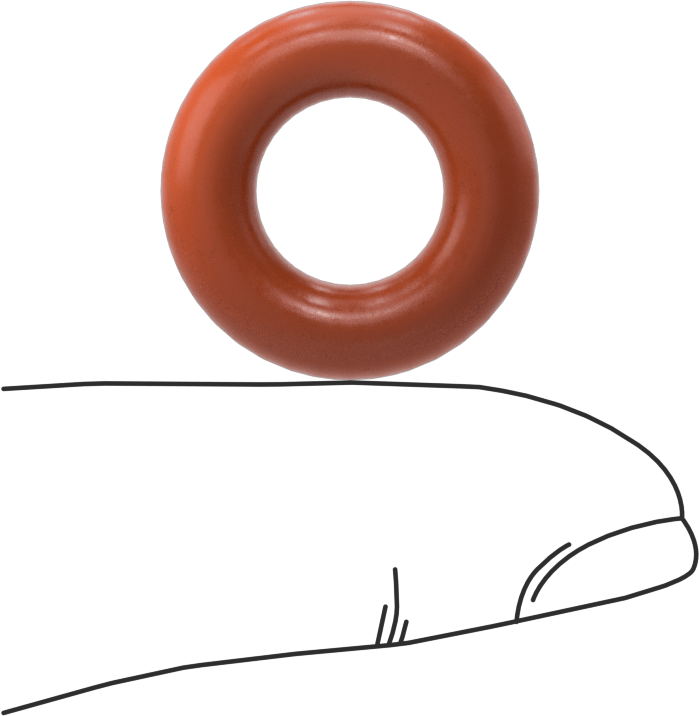 Yüksek Sıcaklık Silikon O-Ring, 3/16 Fraksiyonel Genişlik, Dash Numarası 309