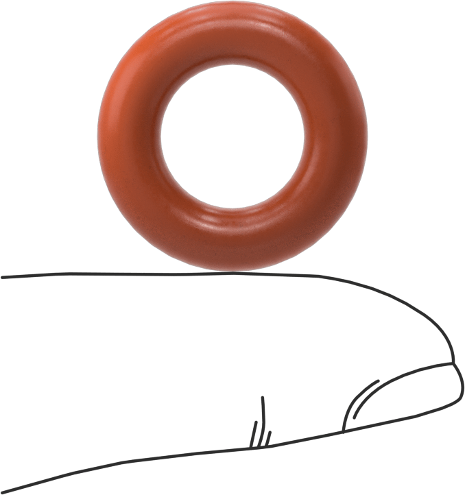 Yüksek Sıcaklık Silikon O-Ring, 3/16 Fraksiyonel Genişlik, Dash Numarası 310
