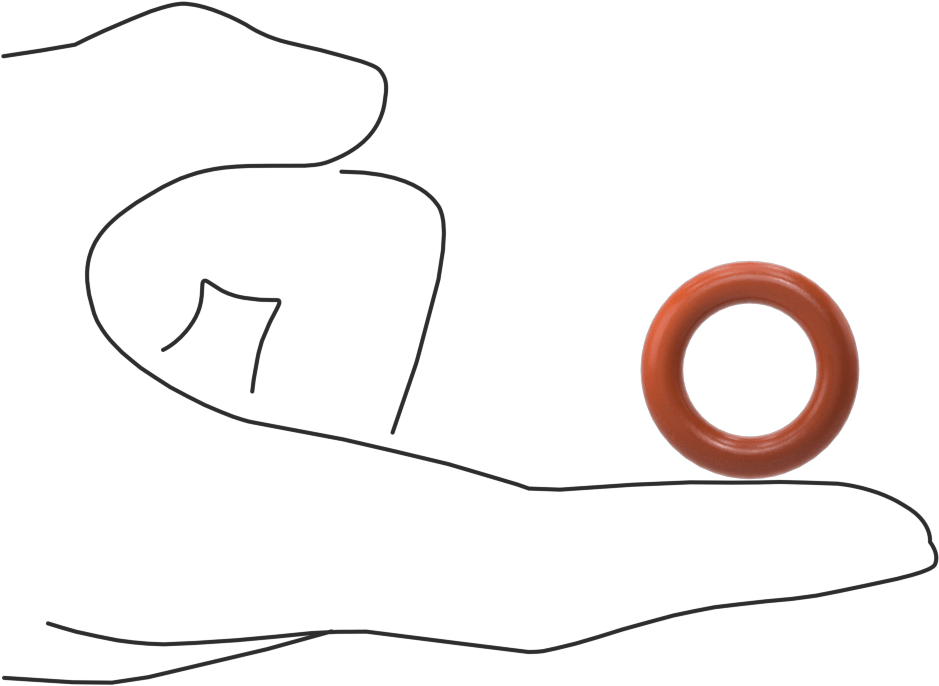 Yüksek Sıcaklık Silikon O-Ring, 3/16 Fraksiyonel Genişlik, Dash Numarası 313