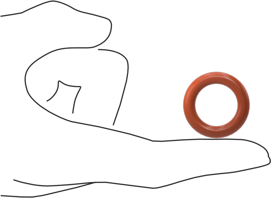 Yüksek Sıcaklık Silikon O-Ring, 3/16 Fraksiyonel Genişlik, Dash Numarası 314