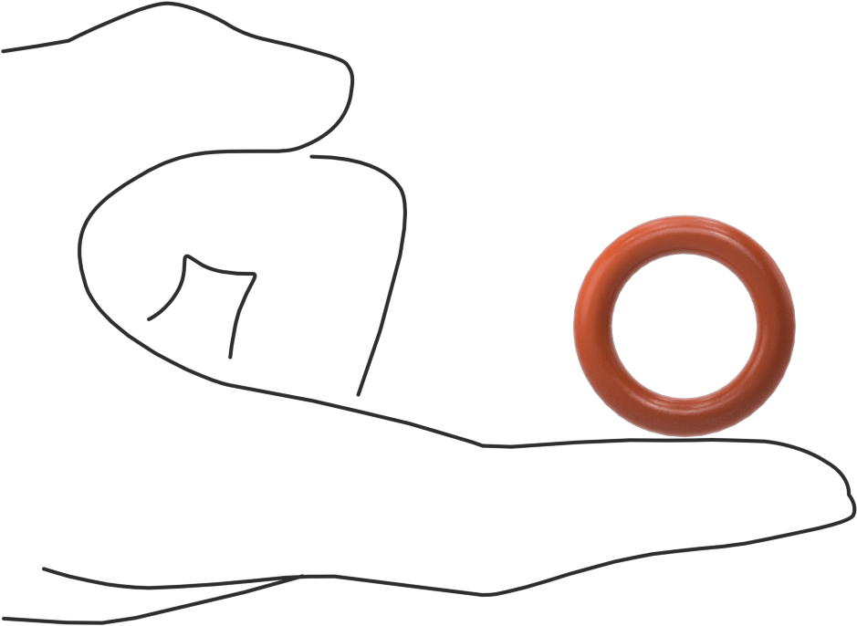 Yüksek Sıcaklık Silikon O-Ring, 3/16 Fraksiyonel Genişlik, Dash Numarası 315