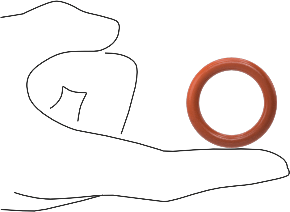 Yüksek Sıcaklık Silikon O-Ring, 3/16 Fraksiyonel Genişlik, Dash Numarası 319