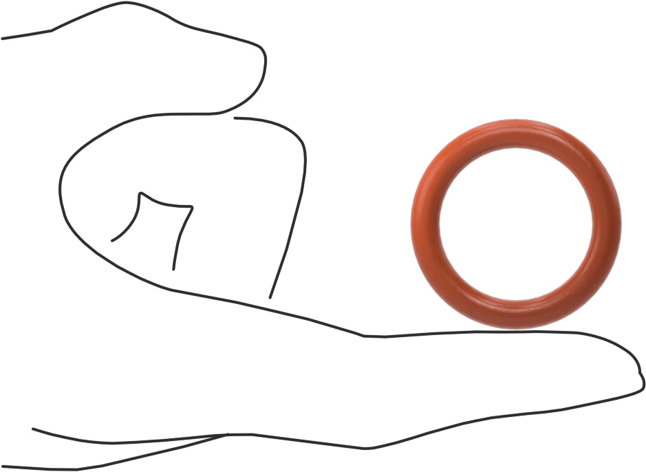 Yüksek Sıcaklık Silikon O-Ring, 3/16 Fraksiyonel Genişlik, Dash Numarası 320