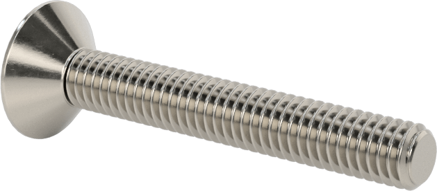 Kurcalamaya Dayanıklı Torx Düz Başlı Vidalar, 18-8 Paslanmaz Çelik, M3,5 x 0,6 mm Diş Boyutu, 25 mm Uzunluk