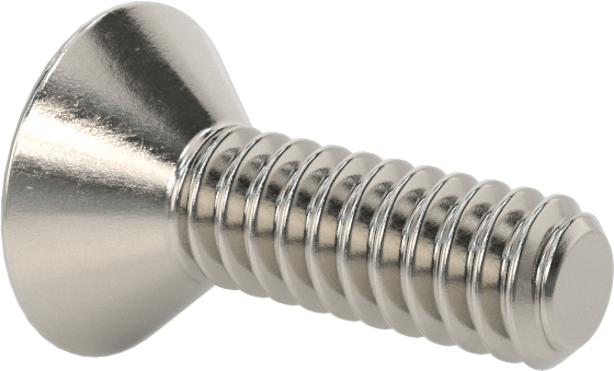 Kurcalamaya Dayanıklı Torx Düz Başlı Vidalar, 18-8 Paslanmaz Çelik, 4-40 Diş Boyutu, 3/8" Uzunluk