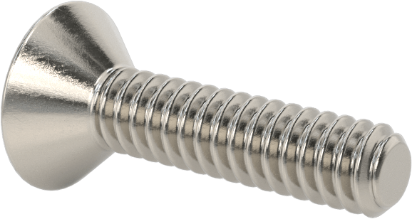 Kurcalamaya Dayanıklı Torx Düz Başlı Vidalar, 18-8 Paslanmaz Çelik, 4-40 Diş Boyutu, 1/2" Uzunluk