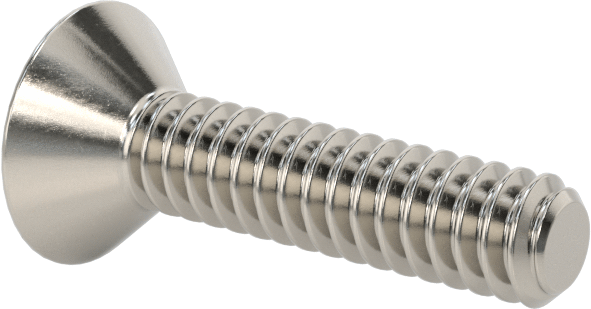 Kurcalamaya Dayanıklı Torx Düz Başlı Vidalar, 18-8 Paslanmaz Çelik, 6-32 Diş Boyutu, 5/8" Uzunluk
