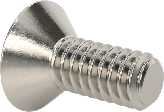 Kurcalamaya Dayanıklı Torx Düz Başlı Vidalar, 18-8 Paslanmaz Çelik, 1/4"-20 Diş Boyutu, 5/8" Uzunluk