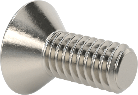 Kurcalamaya Dayanıklı Torx Düz Başlı Vidalar, 18-8 Paslanmaz Çelik, 5/16"-18 Diş Boyutu, 3/4" Uzunluk