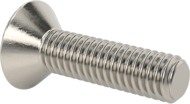 Kurcalamaya Dayanıklı Torx Düz Başlı Vidalar, 18-8 Paslanmaz Çelik, 5/16"-18 Diş Boyutu, 1-1/4" Uzunluk