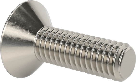 Kurcalamaya Dayanıklı Torx Düz Başlı Vidalar, 18-8 Paslanmaz Çelik, M3 x 0,5 mm Diş Boyutu, 10 mm Uzunluk