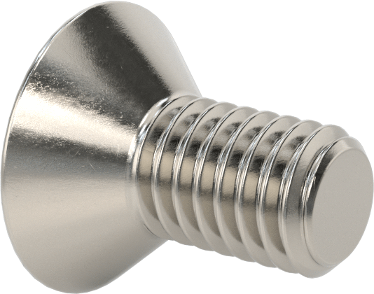 Kurcalamaya Dayanıklı Torx Düz Başlı Vidalar, 18-8 Paslanmaz Çelik, 3/8"-16 Diş Boyutu, 3/4" Uzunluk