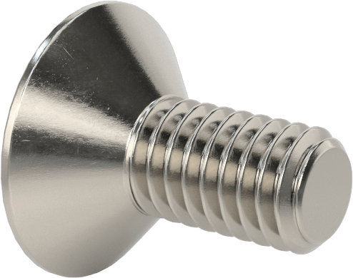 Kurcalamaya Dayanıklı Torx Düz Başlı Vidalar, 18-8 Paslanmaz Çelik, M3,5 x 0,6 mm Diş Boyutu, 8 mm Uzunluk