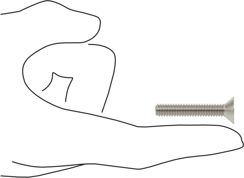 Kurcalamaya Dayanıklı Torx Düz Başlı Vidalar, 18-8 Paslanmaz Çelik, 1/4"-20 Diş Boyutu, 1-1/2" Uzunluk