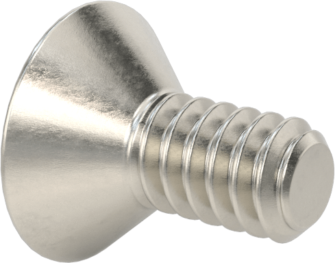 Kurcalamaya Dayanıklı Torx Düz Başlı Vidalar, 18-8 Paslanmaz Çelik, 4-40 Diş Boyutu, 1/4" Uzunluk
