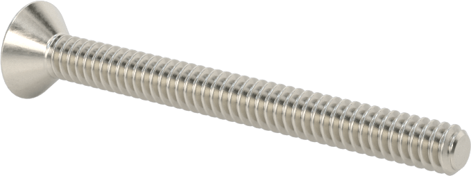 Kurcalamaya Dayanıklı Torx Düz Başlı Vidalar, 18-8 Paslanmaz Çelik, 6-32 Diş Boyutu, 1-1/2" Uzunluk