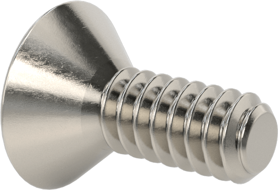 Kurcalamaya Dayanıklı Torx Düz Başlı Vidalar, Torx Plus, 18-8 Paslanmaz Çelik, 6-32 Diş Boyutu, 3/8" Uzunluk