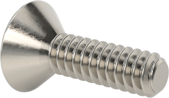 Kurcalamaya Dayanıklı Torx Düz Başlı Vidalar, Torx Plus, 18-8 Paslanmaz Çelik, 6-32 Diş Boyutu, 1/2" Uzunluk