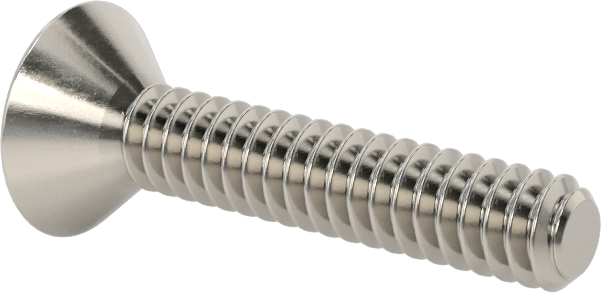 Kurcalamaya Dayanıklı Torx Düz Başlı Vidalar, Torx Plus, 18-8 Paslanmaz Çelik, 6-32 Diş Boyutu, 3/4" Uzunluk