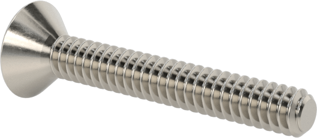 Kurcalamaya Dayanıklı Torx Düz Başlı Vidalar, Torx Plus, 18-8 Paslanmaz Çelik, 6-32 Diş Boyutu, 1" Uzunluk
