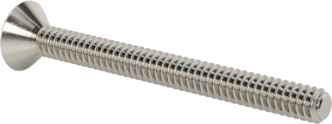 Kurcalamaya Dayanıklı Torx Düz Başlı Vidalar, Torx Plus, 18-8 Paslanmaz Çelik, 6-32 Diş Boyutu, 1-1/2" Uzunluk
