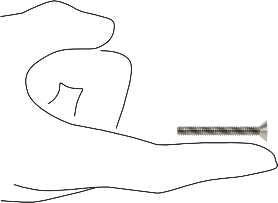Kurcalamaya Dayanıklı Torx Düz Başlı Vidalar, Torx Plus, 18-8 Paslanmaz Çelik, 8-32 Diş Boyutu, 1-1/2" Uzunluk