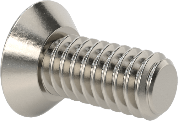 Kurcalamaya Dayanıklı Torx Düz Başlı Vidalar, 18-8 Paslanmaz Çelik, 12-24 Diş Boyutu, 1/2" Uzunluk