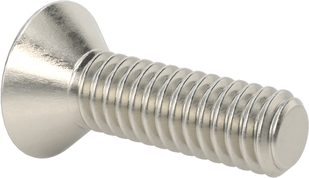 Kurcalamaya Dayanıklı Torx Düz Başlı Vidalar, 18-8 Paslanmaz Çelik, 12-24 Diş Boyutu, 3/4" Uzunluk