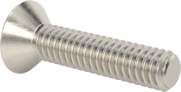Kurcalamaya Dayanıklı Torx Düz Başlı Vidalar, 18-8 Paslanmaz Çelik, 12-24 Diş Boyutu, 1" Uzunluk