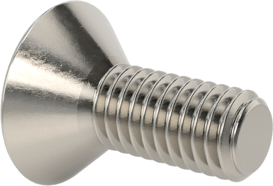 Kurcalamaya Dayanıklı Torx Düz Başlı Vidalar, Torx Plus, 18-8 Paslanmaz Çelik, 10-32 Diş Boyutu, 1/2" Uzunluk