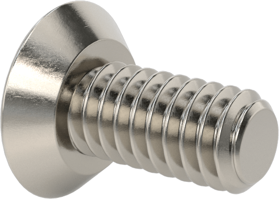 Kurcalamaya Dayanıklı Torx Düz Başlı Vidalar, Torx Plus, 18-8 Paslanmaz Çelik, 12-24 Diş Boyutu, 1/2" Uzunluk
