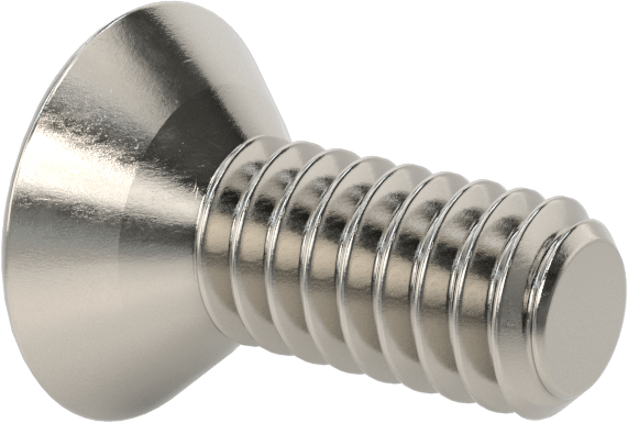 Kurcalamaya Dayanıklı Torx Düz Başlı Vidalar, Torx Plus, 18-8 Paslanmaz Çelik, 1/4"-20 Diş Boyutu, 5/8" Uzunluk
