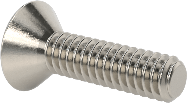 Kurcalamaya Dayanıklı Torx Düz Başlı Vidalar, Torx Plus, 18-8 Paslanmaz Çelik, 1/4"-20 Diş Boyutu, 1" Uzunluk