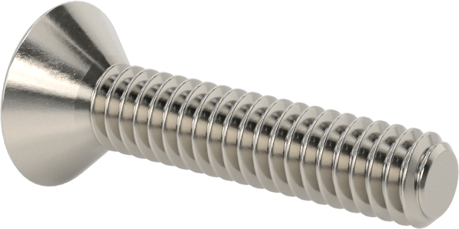 Kurcalamaya Dayanıklı Torx Düz Başlı Vidalar, Torx Plus, 18-8 Paslanmaz Çelik, 1/4"-20 Diş Boyutu, 1-1/4" Uzunluk