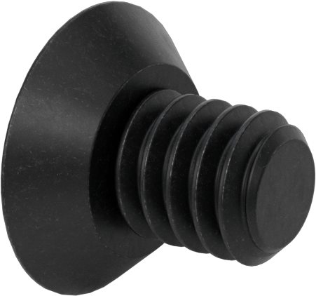 Kurcalamaya Dayanıklı Torx Düz Başlı Vidalar, Siyah Oksitli Alaşımlı Çelik, 1/4"-20 Diş Boyutu, 3/8" Uzunluk