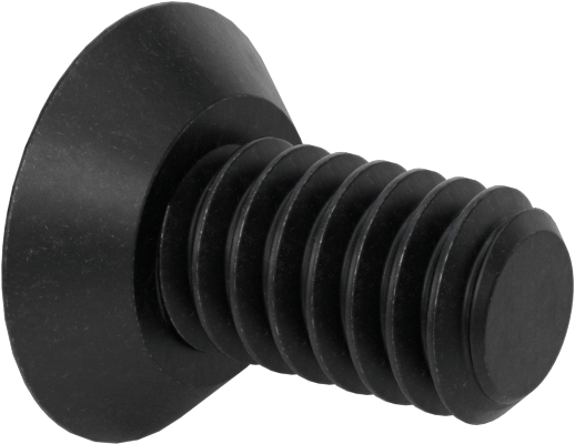 Kurcalamaya Dayanıklı Torx Düz Başlı Vidalar, Siyah Oksitli Alaşımlı Çelik, 1/4"-20 Diş Boyutu, 1/2" Uzunluk