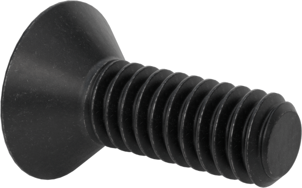 Kurcalamaya Dayanıklı Torx Düz Başlı Vidalar, Siyah Oksitli Alaşımlı Çelik, 1/4"-20 Diş Boyutu, 3/4" Uzunluk