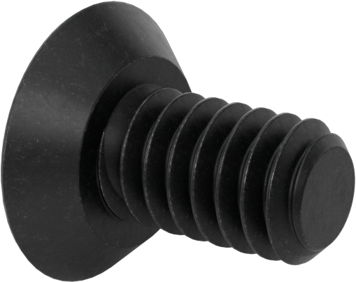 Kurcalamaya Dayanıklı Torx Düz Başlı Vidalar, Torx Plus, Siyah Oksitli Alaşımlı Çelik, 1/4"-20 Diş, 1/2" Uzunluk