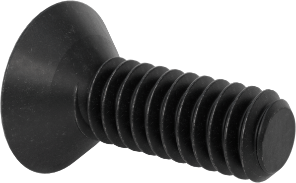 Kurcalamaya Dayanıklı Torx Düz Başlı Vidalar, Torx Plus, Siyah Oksitli Alaşımlı Çelik, 1/4"-20 Diş, 3/4" Uzunluk