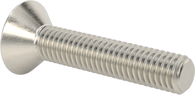 Kurcalamaya Dayanıklı Torx Düz Başlı Vidalar, 18-8 Paslanmaz Çelik, 10-32 Diş Boyutu, 1" Uzunluk