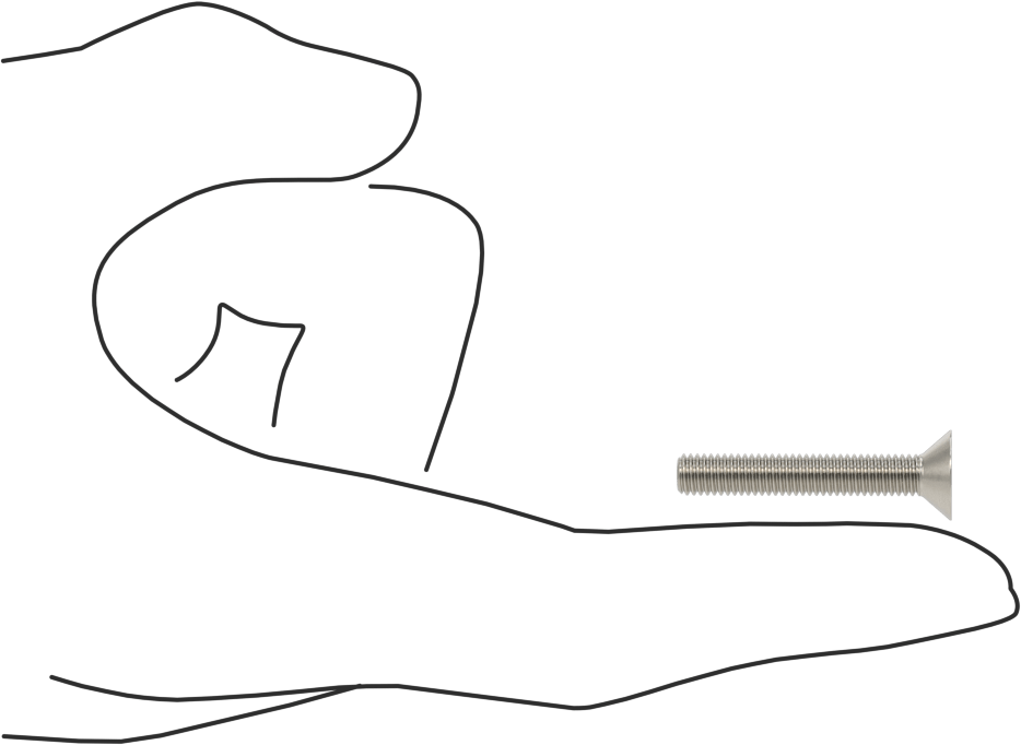 Kurcalamaya Dayanıklı Torx Düz Başlı Vidalar, 18-8 Paslanmaz Çelik, 10-32 Diş Boyutu, 1-1/4" Uzunluk