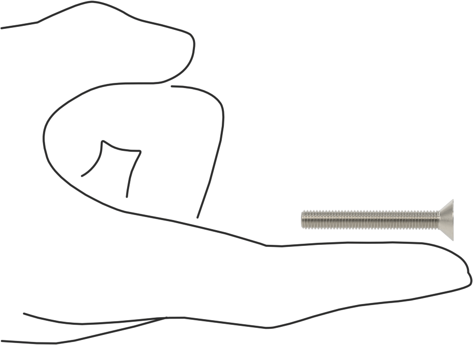 Kurcalamaya Dayanıklı Torx Düz Başlı Vidalar, 18-8 Paslanmaz Çelik, 10-32 Diş Boyutu, 1-1/2" Uzunluk