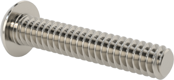 Paslanmaz Çelik Kurcalamaya Dayanıklı Düğme Başlı Torx Vidalar, 6-32 Diş Boyutu, 3/4" Uzunluk