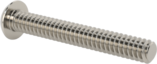 Paslanmaz Çelik Kurcalamaya Dayanıklı Düğme Başlı Torx Vidalar, 6-32 Diş Boyutu, 1" Uzunluk