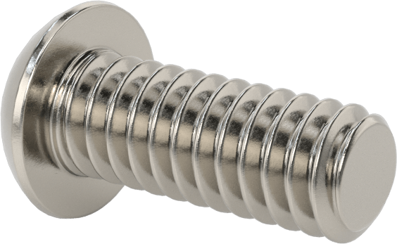 Paslanmaz Çelik Kurcalamaya Dayanıklı Düğme Başlı Torx Vidalar, 1/4"-20 Diş Boyutu, 5/8" Uzunluk