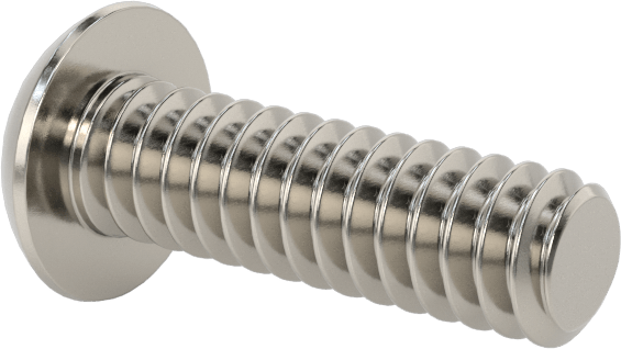Paslanmaz Çelik Kurcalamaya Dayanıklı Düğme Başlı Torx Vidalar, 10-24 Diş Boyutu, 5/8" Uzunluk