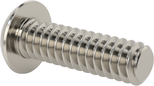 Paslanmaz Çelik Kurcalamaya Dayanıklı Düğme Başlı Torx Vidalar, 4-40 Diş Boyutu, 3/8" Uzunluk