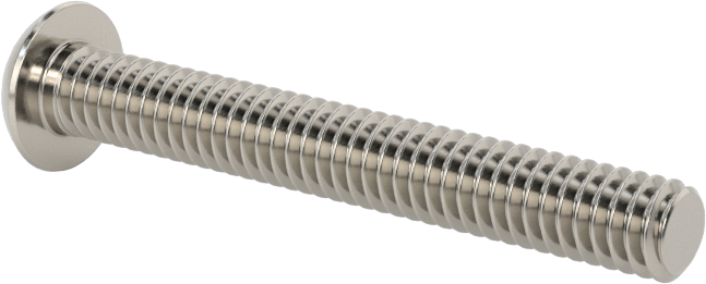 Paslanmaz Çelik Kurcalamaya Dayanıklı Düğme Başlı Torx Vidalar, 8-32 Diş Boyutu, 1-1/4" Uzunluk