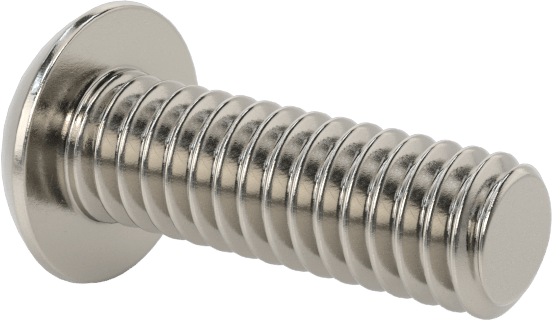 Paslanmaz Çelik Kurcalamaya Dayanıklı Düğme Başlı Torx Vidalar, 8-32 Diş Boyutu, 1/2" Uzunluk