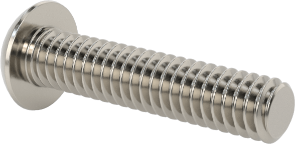 Paslanmaz Çelik Kurcalamaya Dayanıklı Düğme Başlı Torx Vidalar, 8-32 Diş Boyutu, 3/4" Uzunluk